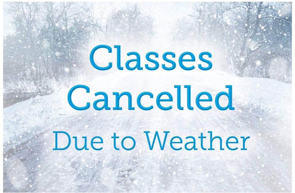 Kennsla fellur niður - Classes cancelled