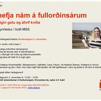 Að hefja nám á fullorðinsárum - Hádegisfyrirlestur kennslufræðasviðs