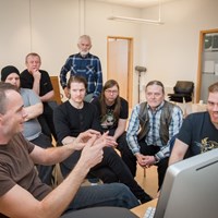 Nám í hljóðupptöku hjá MSS